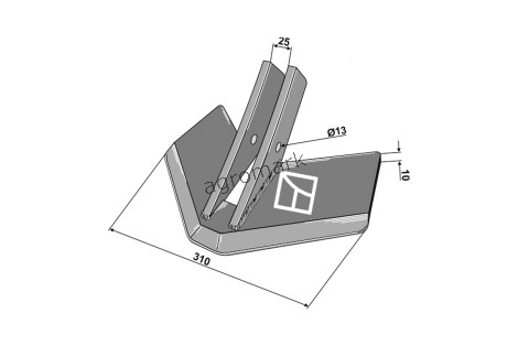 REDLICA SKRZYDEŁKOWA TOPMIX 310MM IND