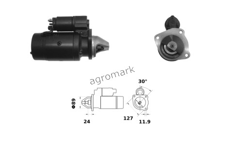 ROZRUSZNIK B40625 930-32 12v 3.2kw ISKRA / MAHLE / LETRIKA