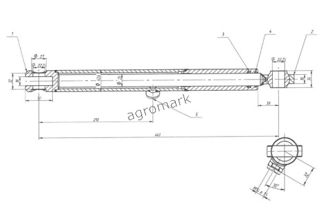 Cylinder CN-SO4-16-25/302