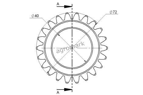 Koło zębate Rolmus 5270/13-162