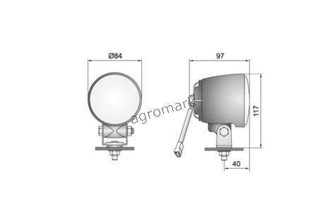 Lampa robocza