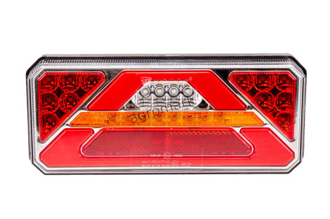 Lampa tylna prawa z trójk.6 funk.LED 12-24V