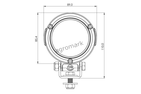 Lampa robocza D8