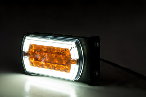 Lampa zespolona przednia diodowa z bocznym mocowaniem i kierunkowskazem