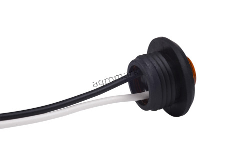 Lampa obrysowa boczna diodowa pomarańczowa 12/24V