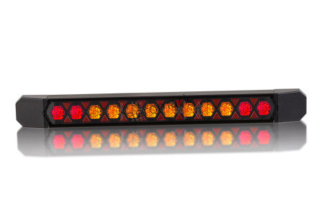 Lampa zespolona tylna LIZARD HOR 145AD pozycyjne NEON hamowania kierunek dynamiczny LED  12/24Vprzewód 4x0,5mm-1mb
