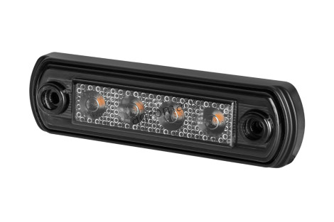 Lampa obrysowa na podstawie gumowejprostej i na rurę HOR65G-GRAPHITE obrysowa boczna LED12/24V 2xprzewó0,75-0,25mb