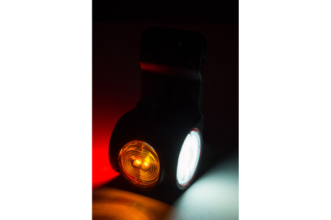 Lampa obrysowa potrójna HOR77 NEON prawa wisząca diodowa 12/24V przewód2x0,75-0,6mb