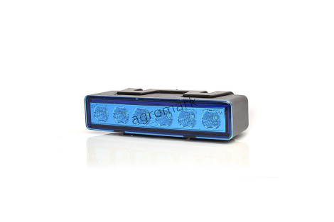 Lampa ostrzegawcza LED klosz niebieski