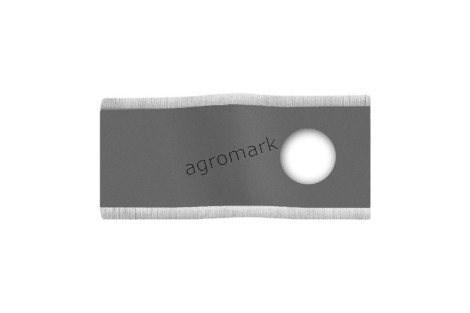 Nożyk kosiarki czeski wygięty R-3 105x48x3 Fi 21 mm - paczka 25 sztuk