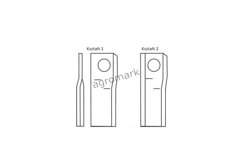 Nożyk zwichrowany 112x48x4 Fi 19 mm - paczka 25 sztuk