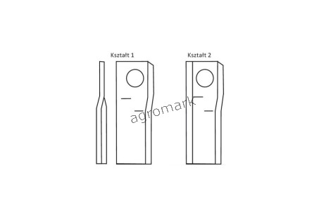 Nożyk zwichrowany 100x48x4 Fi 21 mm - paczka 25 sztuk