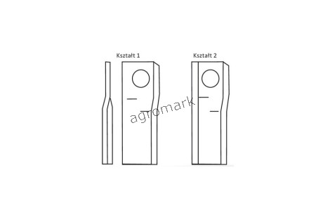 Nożyk zwichrowany 108x49x3 Fi 21 mm - paczka 25 sztuk