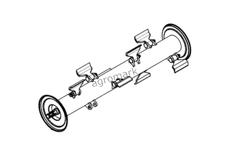 Wał bijakowy kpl kw125/3