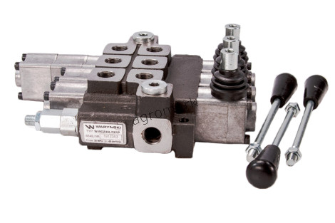 Rozdzielacz hydrauliczny 3-sekcyjny max przepływ 40L 1-sekcja pływająca