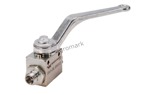 Zawór kulowy hydrauliczny 2-drogowy 2/2 M14x1,5 08L z otworami mocującymi 500 bar