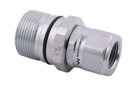 Szybkozłącze hydrauliczne skręcane wtyczka G1/2 BSP gwint wewnętrzny 300bar