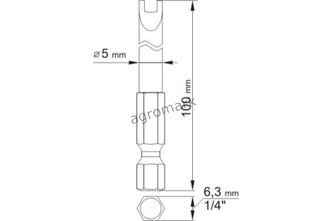 BITY DŁUGIE SPANNER 4X100, 8X100