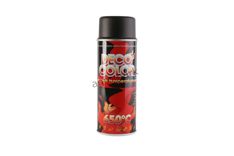 Farba żaroodporna czarny połysk wysoka temp 400ml