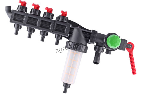 Rozdzielacz hydrauliczny 4-sekcyjny HD