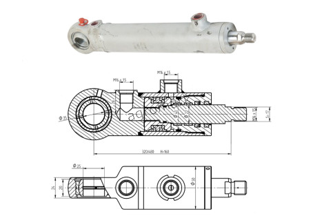 Cylinder CJ2F-40/22/160Z PRZEKŁADNIA BEZSTOPNIOWA