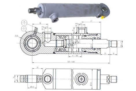 CYLINDER CJ2DF/18-40/22/160Z PRZEKŁADNIA BEZSTOPNIOWA