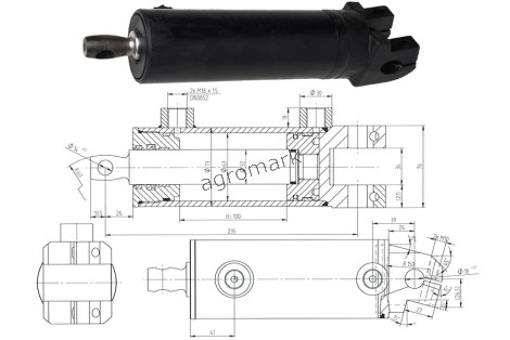 Cylinder CJ-SO6-63/32/102