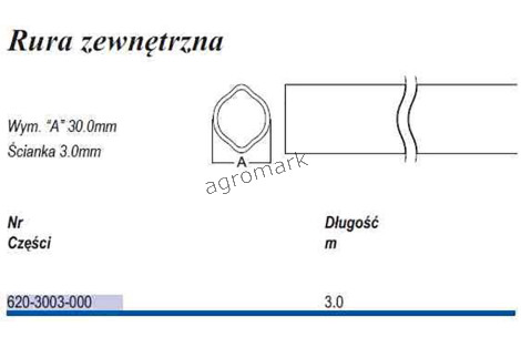 Rura, cytryna D30  T-3zew