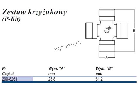 Krzyżak typu U 23,8x61,2