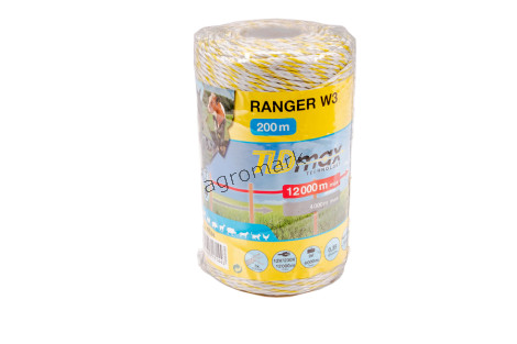 Plecionka Ranger biało-zółta fi 2,5mm/200m.
