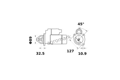 ROZRUSZNIK ISKRA / MAHLE / LETRIKA SILNIK SISU 634DWE