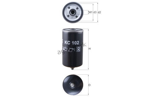 Filtr Paliwa Mahle | Knecht Filters KC102