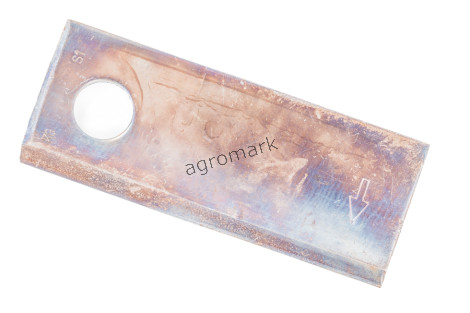 NOŻYK KOSIARKI PRAWY 120X48X4 Fi 18,5 mm ORYGINAŁ - paczka 25 szt