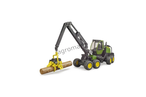 Harwester John Deere 1270G z konarem drzewa