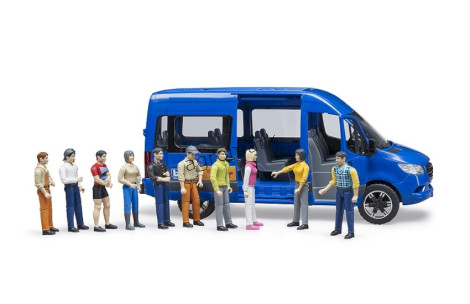 MB Sprinter Bus niebieski Bruder z 2 figurkami