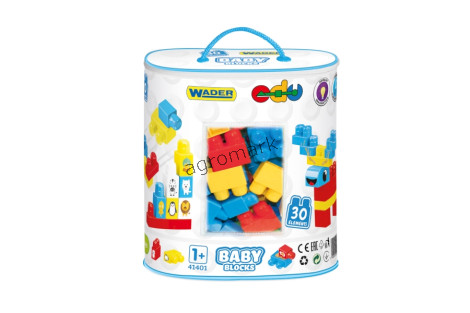 BABY BLOCKS KLOCKI 30EL. W TORBIE
