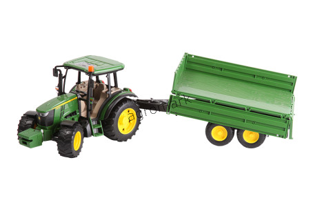 Traktor John Deere 5115M z Przyczepą Wywrotką