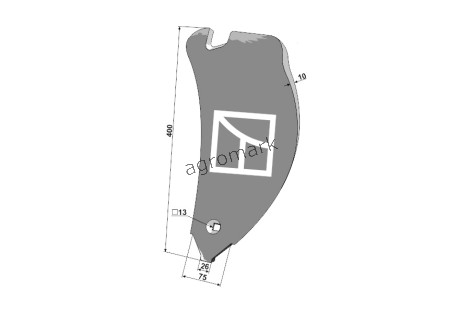 OSŁONA GRZĄDZIELI LEWA DELTA FLEX 7204027028 IND