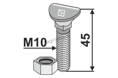 ŚRUBA M10X45 10.9 IND
