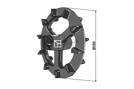 KOŁO WYRÓWNUJĄCE CROSKILL FI=350MM IND