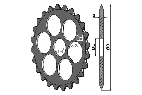KOŁO WYRÓWNUJĄCE ZĘBATE FI=625MM IND