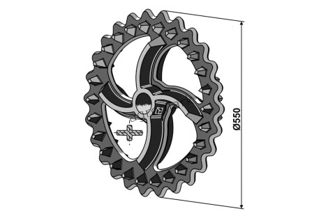 KOŁO WYRÓWNUJĄCE CROSKILL 550MM IND