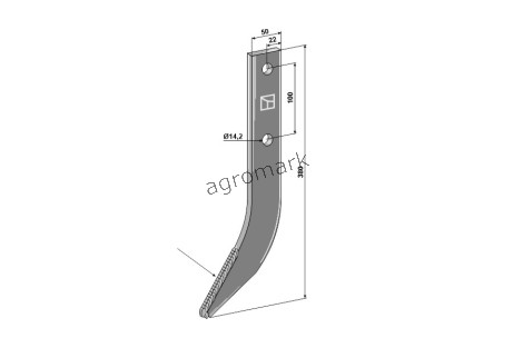 HAK GLEBOGRYZARKI 380MM IND