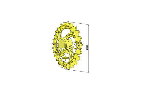 KOŁO WYRÓWNUJĄCE CROSKILL 520MM IND