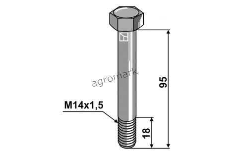 ŚRUBA M14X95 IND