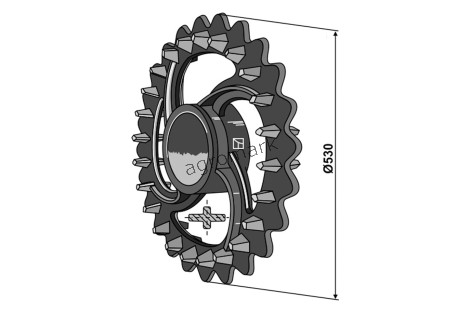 KOŁO WYRÓWNUJĄCE CROSKILL 530MM IND