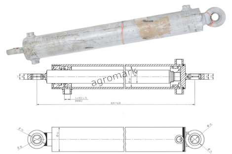 Cylinder 80/50/600