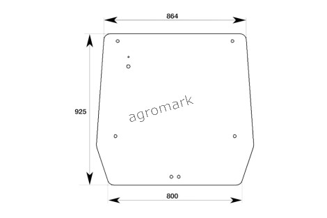 Szyba tylna jx 54/4070-125T