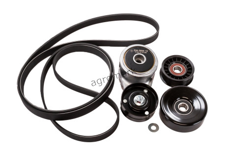 ROLKA NAPINAJĄCA + ZESTAW PASKA 6PK2555 - 76 x 30 mm / 102 x 30 mm / 80 x 26.1 mm