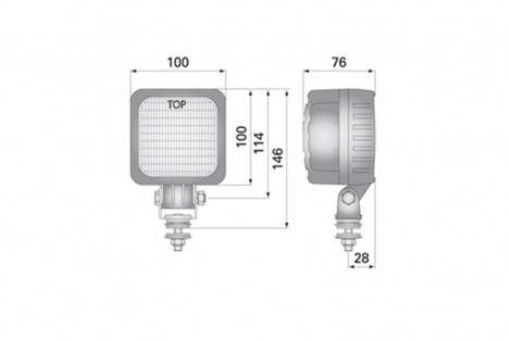 Lampa robocza LED